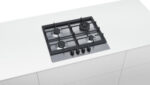 SIEMENS Placa de gas - SIEMENS EC6A5HB90D, 4 zonas, Gas natural, GLP (gas licuado de petróleo), 582 mm, Negro, Acero inoxidable - Imagen 3