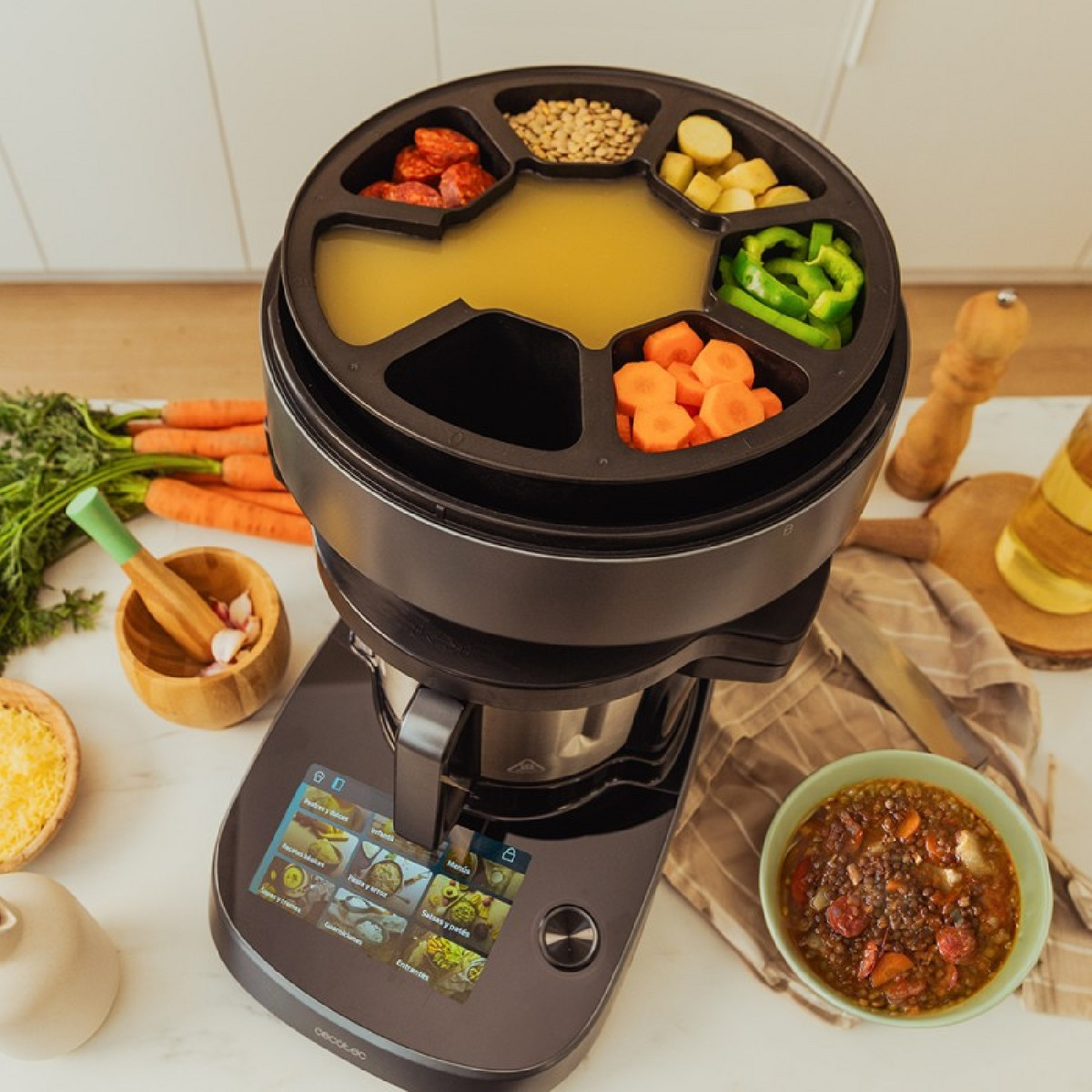 136722472_1 CECOTEC Robot de cocina - CECOTEC Mambo CooKing Unique, 1600 W, 4,5 l, Negro - Imagen 1