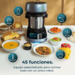 CECOTEC Robot de cocina - CECOTEC Mambo CooKing Unique, 1600 W, 4,5 l, Negro - Imagen 4