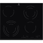 ELECTROLUX Placa de vitrocerámica - ELECTROLUX EHF6343FOK, 4 Fuegos zonas, 590 mm, Negro