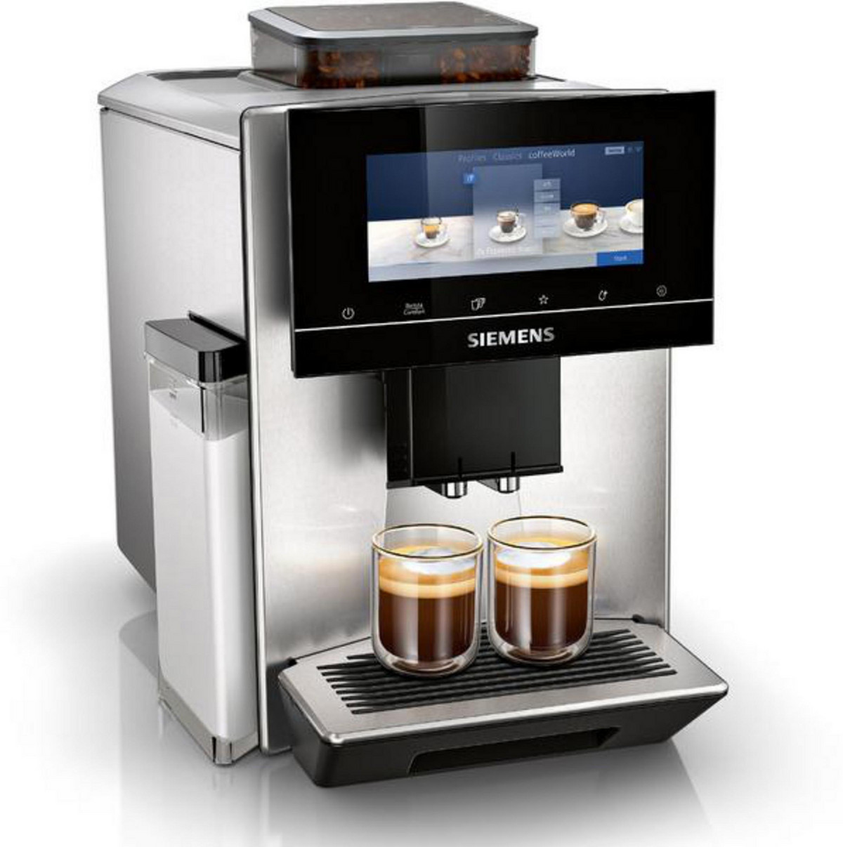 137048339_1 SIEMENS Máquina espresso - SIEMENS TQ903D03, 19 bar, 1500 W, 0,7 l, Acero inoxidable - Imagen 1
