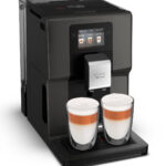 KRUPS Cafetera express - KRUPS EA872B, 15 bar, 1450 W, 600 ml, 2 tazas, Negro