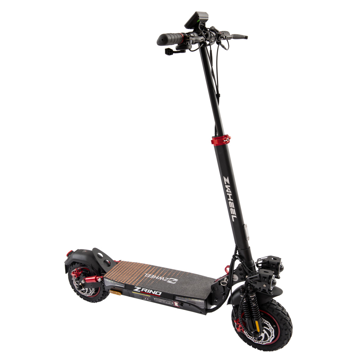 137190959_1 ZWHEEL Patinete eléctrico - ZWHEEL ZRino Duo Max, Pot. máx. 2000 W, Carga máx. 120 kg, 70 km autonomía, 20000 mAh, Negro | Rojo - Imagen 1