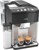 SIEMENS Cafetera superautomática - SIEMENS EQ.500 TQ507R03, 15 bar, 1500 W, 2,0 tazas, Negro, Acero inoxidable