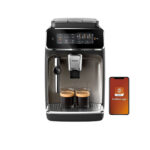 PHILIPS Cafetera automática - PHILIPS EP3326, 15 bar, 1450 W, 0,26 l, Negro, Metálico