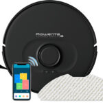 ROWENTA Robot aspirador - ROWENTA RR8575WH, 8575 W, Potencia de succión 2,7 kPa, Depósito 4,1 l, Autonomía 120 min, Negro