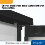 EXQUISIT Congelador vertical - EXQUISIT GS81-051C, 85 l, 845 mm, Negro - Imagen 7