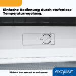 EXQUISIT Congelador vertical - EXQUISIT GS81-051C, 85 l, 845 mm, Negro - Imagen 8