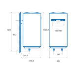 Termo eléctrico - TERMO STANDARD, CTRH-80-REV CATA, 73 l, Blanco - Imagen 7