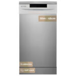 EVVO Lavavajillas libre instalación 45 cm - EVVO D1X Slim, 5 programas, 45,0 cm, Inox