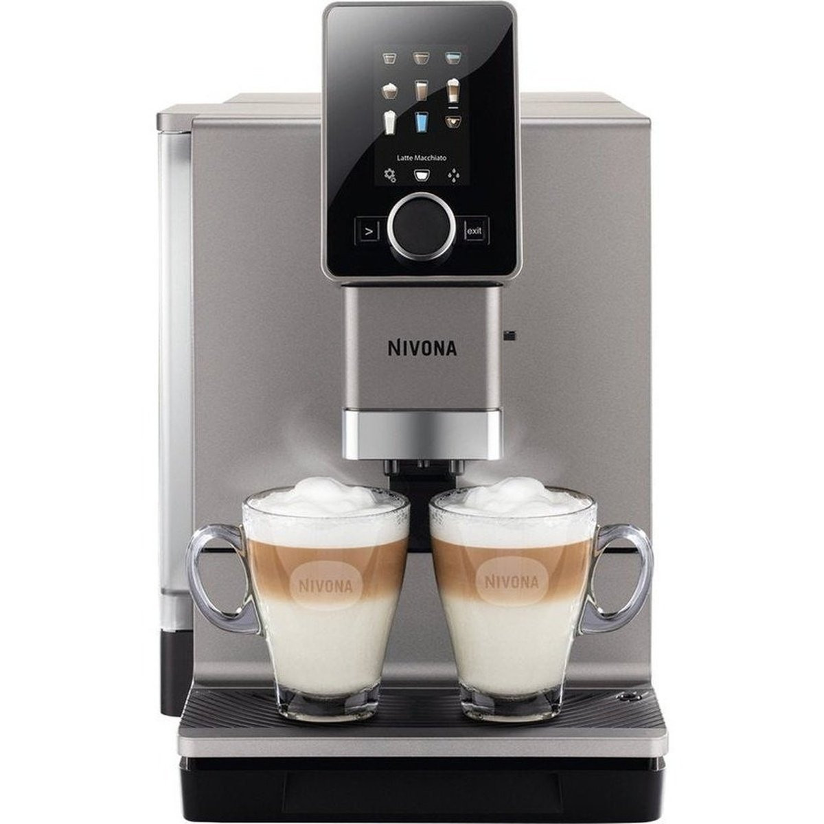 137736367_1 NIVONA Máquina espresso - NIVONA NICR 930, 15 bar, 1465 W, 1 l, 2 tazas, Cromo, Titanio - Imagen 1