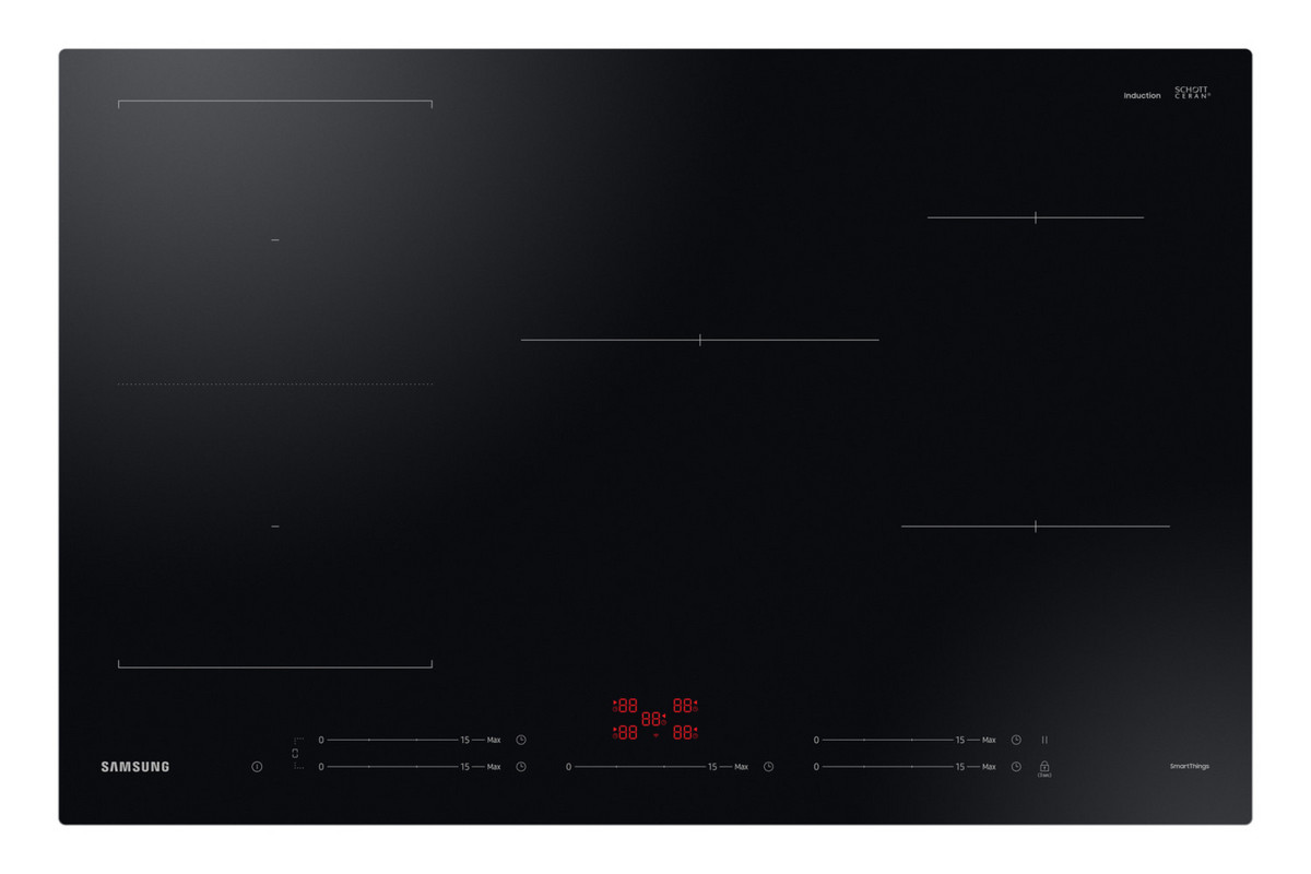 137736459_1 SAMSUNG Placa de inducción - SAMSUNG NZ85C5047FK/U1, 5.0000 zonas, 75 cm, Negro - Imagen 1