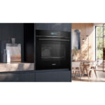 SIEMENS Horno a vapor - SIEMENS iQ700 HR776G1B1, Pirolítico, 71 l, 594 mm, Negro - Imagen 6
