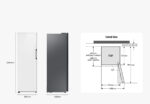 SAMSUNG Congelador vertical - SAMSUNG RZ32C7CBEB1/EF, 323 l, 1860 mm, Grafito - Imagen 2