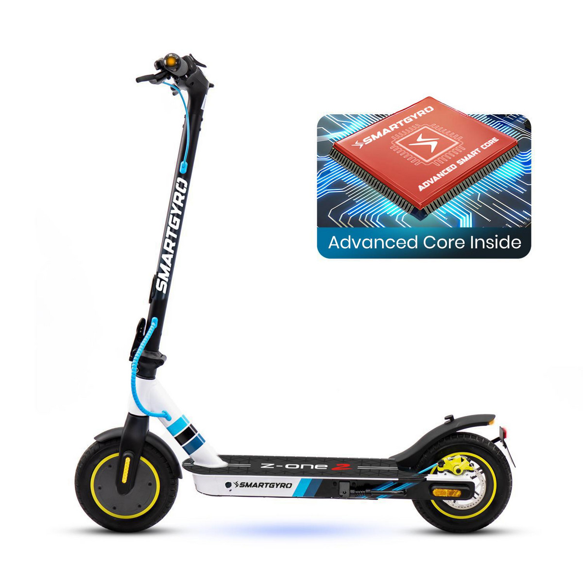 137966196_1 SMARTGYRO Patinete eléctrico - SMARTGYRO Z-One Blue C, Homologado DGT, Pot. máx. 400 W, Carga máx. 90 kg, 40 km autonomía, 8000 mAh, Azul - Imagen 1
