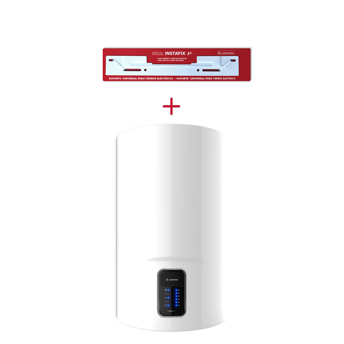 138687902_1 LYDOS Termo Eléctrico - LYDOS WIFI 100 V 1.5K EU + INSTAFIX ARISTON, 100 l, Blanco - Imagen 1