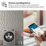 LG Lavadora carga frontal - LG F4WR5009A6M.AMBQPES, 9 kg, 1400 rpm, 12 programas, Inox grafito antihuellas - Imagen 8