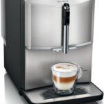 SIEMENS Cafetera superautomática - SIEMENS EQ.300 TF303E07, 15 bar, 1300 W, Negro, Metálico, Plata