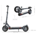 JOYOR Patinete eléctrico - JOYOR Y10 con homologación DGT + Casco, Carga máx. 120 kg, 26 mAh, Negro - Imagen 7