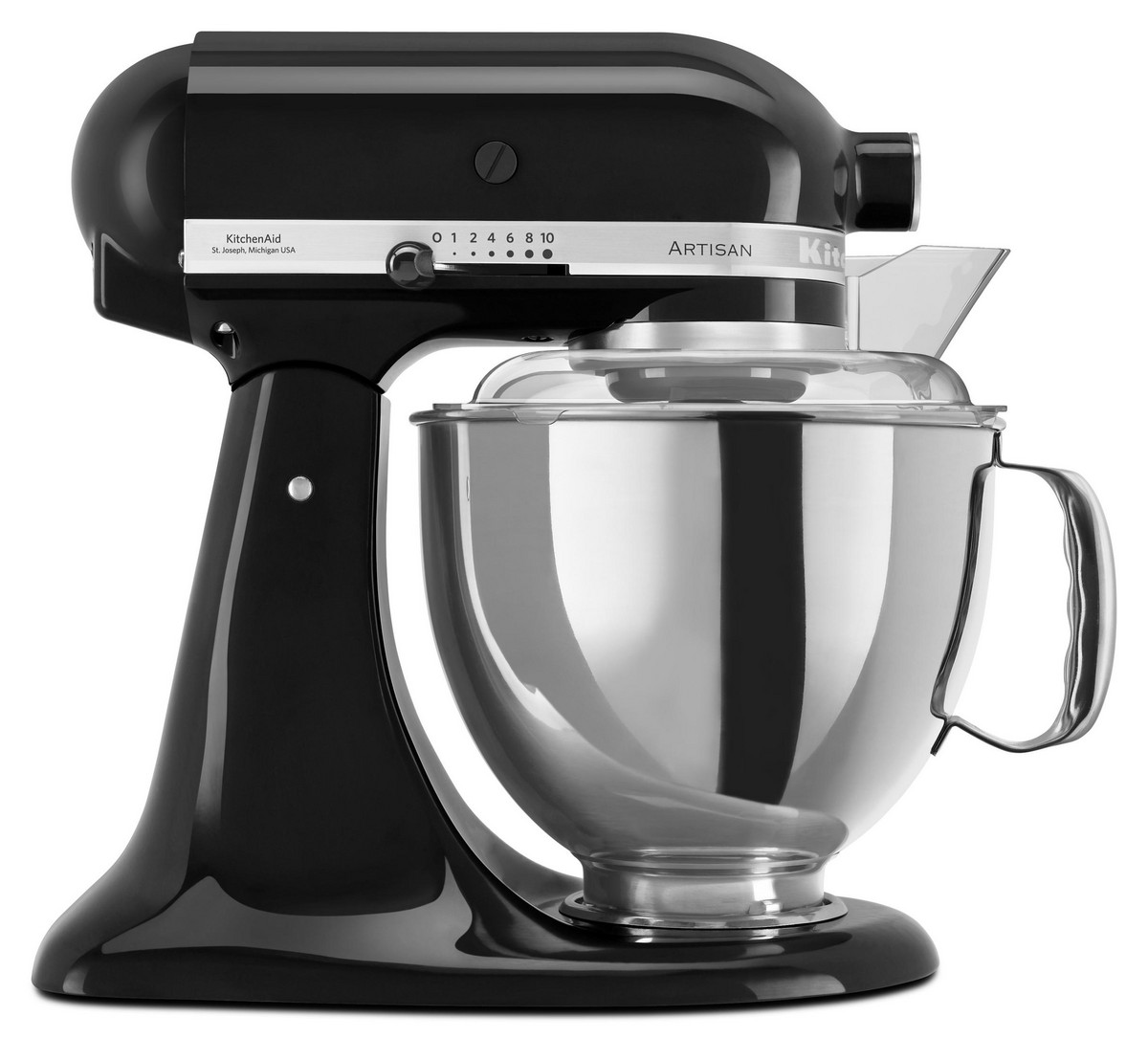 140297051_1 KITCHENAID Robot de cocina - KITCHENAID 5KSM175PSEOB, 300 W, 4,8 l, Negro - Imagen 1