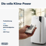DE Aire acondicionado portátil - DE LONGHI Pingüino EX93 Extreme, 8900 fg/h, 3 velocidades, 83 m³, 60 dB(A), Blanco - Imagen 8