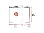Jocel Congelador horizontal - Jocel JCH-255, 255 l, 85 cm, 120 W, Blanco - Imagen 2