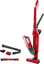 BOSCH Aspirador escoba - BOSCH BBH3ZOO25, 106 W, Depósito 0,4 l, Autonomía 55 min, Rojo