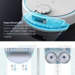 SMARTBOT Robot friegasuelos - SMARTBOT HOBOT HOBOT LEGEE-D8 PRO, 19 V, Potencia de succión 5000 kPa, Depósito 500 ml, Autonomía 190 min, Blanco - Imagen 5