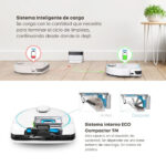 SMARTBOT Robot friegasuelos - SMARTBOT HOBOT HOBOT LEGEE-D8 PRO, 19 V, Potencia de succión 5000 kPa, Depósito 500 ml, Autonomía 190 min, Blanco - Imagen 7