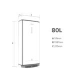 VELIS Termo Eléctrico - VELIS PRO WIFI 80 ES EU + INSTAFIX ARISTON, 80 l, Blanco - Imagen 2