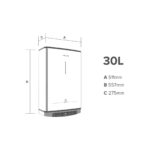 VELIS Termo Eléctrico - VELIS PRO WIFI 30 ES EU + INSTAFIX ARISTON, 30 l, Blanco - Imagen 2