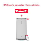 VELIS Termo Eléctrico - VELIS TECH DRY WIFI 80 ES EU + INSTAFIX ARISTON, 80 l, Gris
