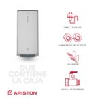 VELIS Termo Eléctrico - VELIS TECH DRY WIFI 80 ES EU + INSTAFIX ARISTON, 80 l, Gris - Imagen 8