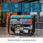KÖNNER Generador de energía - KÖNNER & SÖHNEN KS 7000E 1/3 - Imagen 4