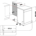 Lavavajillas libre instalación 60 cm - WHIRLPOOL W2F HD624 X, 14 servicios, 600 mm, Acero inoxidable - Imagen 2