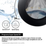 SAMSUNG Lavadora carga frontal - SAMSUNG WW90DG6U85LB, 9 kg, 1400 rpm, 26 programas, Negro - Imagen 4