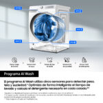 SAMSUNG Lavadora carga frontal - SAMSUNG WW90DG6U85LB, 9 kg, 1400 rpm, 26 programas, Negro - Imagen 6