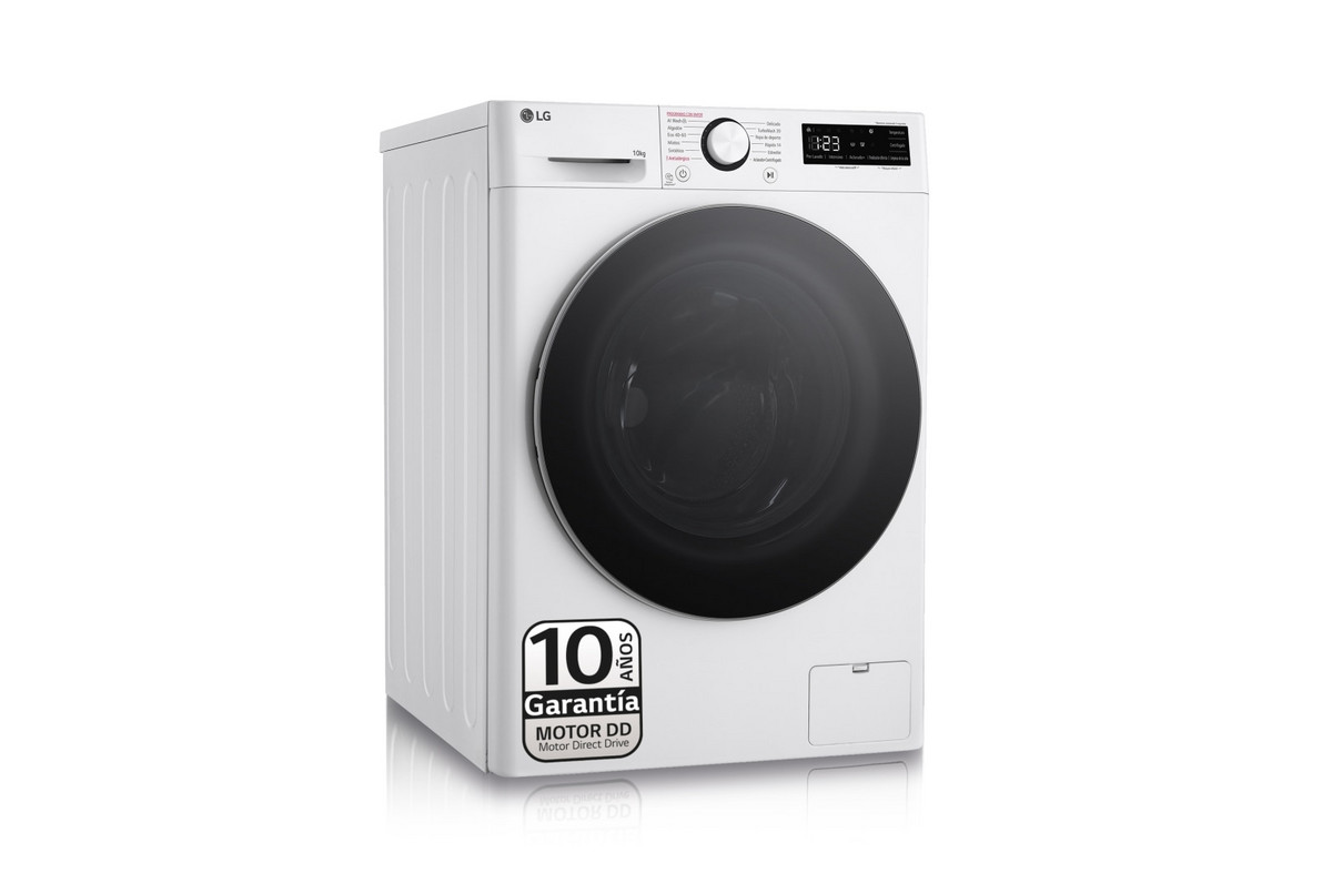 141667328_1 LG Lavadora carga frontal - LG F4WR6010A1W.ABWQPES, 10 kg, 1400 rpm, 12 programas, Inox - Imagen 1