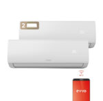 Split 2x1 - EVVO Clima WIFI 2x1 18.000 BTU (9.000 + 12.000), 21000 fg/h, Función Inverter, Blanco