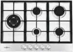 VITROKITCHEN Placa de gas - VITROKITCHEN EN73IB, 3 zonas, 51 cm, Inoxidable