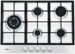 VITROKITCHEN Placa de gas - VITROKITCHEN EN73IN, 3 zonas, 51 cm, Inoxidable - Imagen 3