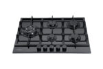 VITROKITCHEN Placa de gas - VITROKITCHEN CG73NN, 5 zonas, 51 cm, Negro - Imagen 3