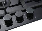 VITROKITCHEN Placa de gas - VITROKITCHEN CG73NB, 3 zonas, 51 cm, Negro - Imagen 4