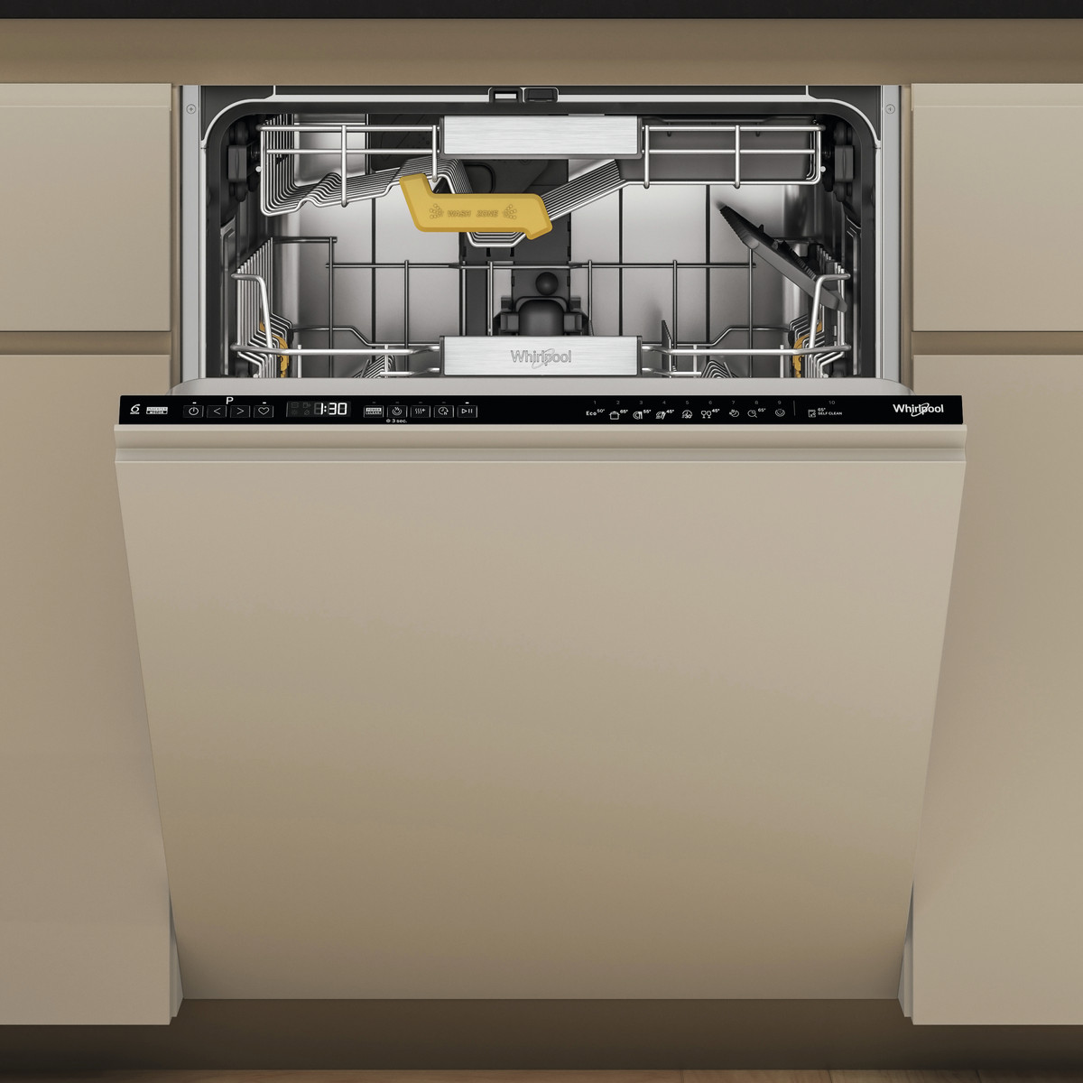 141889119_1 Lavavajillas integrable 60 cm - WHIRLPOOL WHIW8IHP42LSC, 14 servicios, 10 programas, 598 mm, Inox - Imagen 1