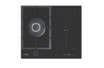 VITROKITCHEN Placa de gas - VITROKITCHEN VG611NB con placa de inducción, 3 zonas, 58 cm, negro