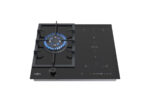 VITROKITCHEN Placa de gas - VITROKITCHEN VG611NB con placa de inducción, 3 zonas, 58 cm, negro - Imagen 2