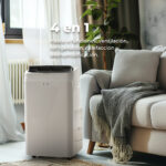 Aire acondiciondado portatil - EVVO P12 4 en 1, 2640 fg/h, 3 velocidades, 26 m², 65 dB(A), Blanco - Imagen 4
