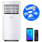 MEDION Aire acondicionado portátil - MEDION LIFE P701, 7000 fg/h, 2 velocidades, 25 m², 65 dB(A), Blanco