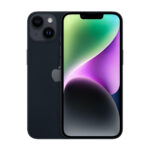 APPLE iPhone 14 Midnight, Negro, Móvil iOS, 256 GB, 6 GB RAM, 6,1 " OLED, Ceramic Shield, Recubrimiento oleofóbico, Anti-huellas, Chip A15 Bionic, 3,2