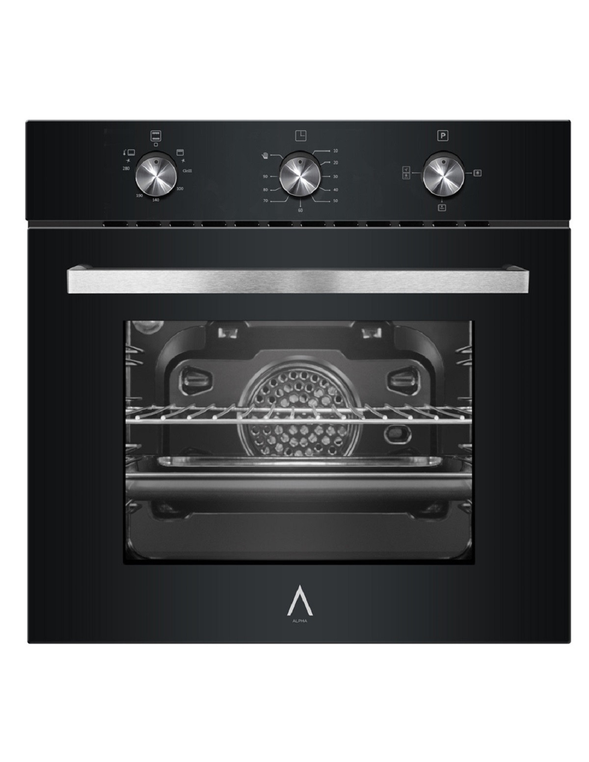 142592077_1 ALPHA Horno multifunción - ALPHA NEPTUNO ELITE GAS, 62 l, 60 cm, Negro - Imagen 1